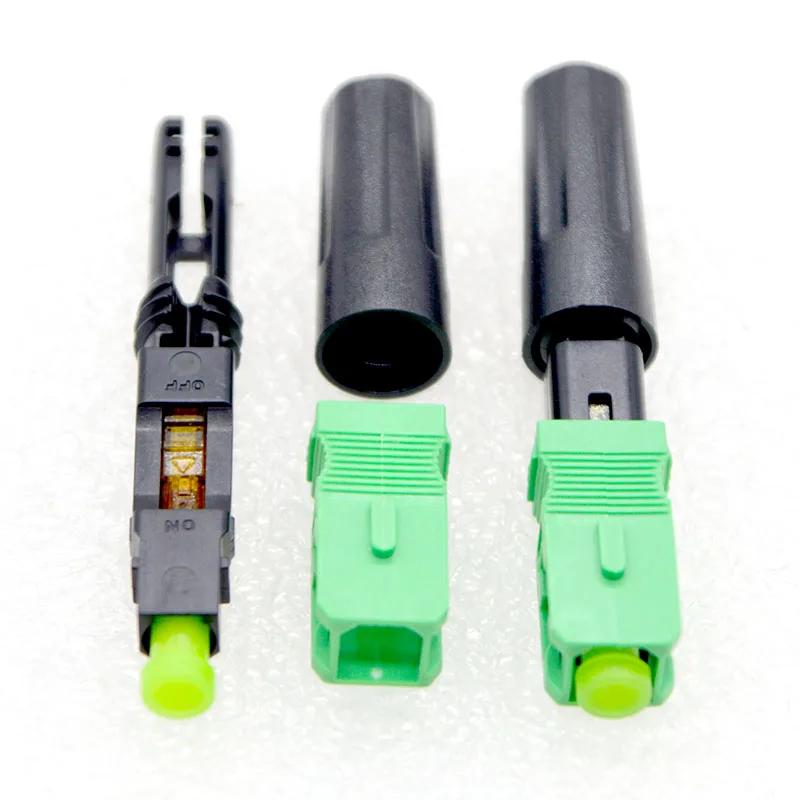 Conector rápido de fibra óptica SC/APC, 50 piezas, FTTH integrado, modo único, grado portador, especial, venta al por mayor - imagen 4