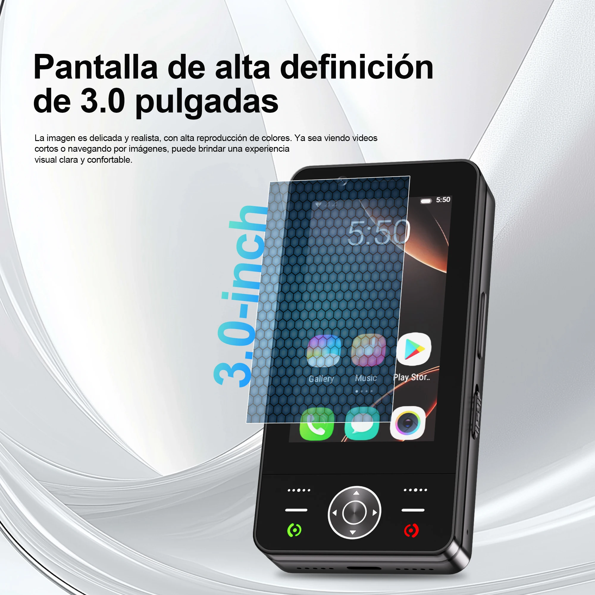SERVO F21 SLIDE 4G LTE botón Smartphone sistema Android 2GB + 16GB Google Play WiFi FM 3,0 "pantalla táctil teléfono inteligente 2 SIM en espera - imagen 5