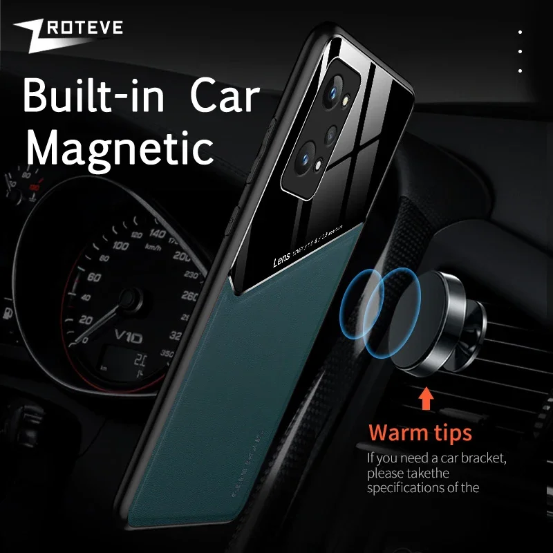 Para RealmeGT Neo2 funda Zroteve de cuero PU funda dura magnética para PC para Oppo Realme GT Neo 2 Pro 2Pro 5G fundas de teléfono a prueba de golpes - imagen 4