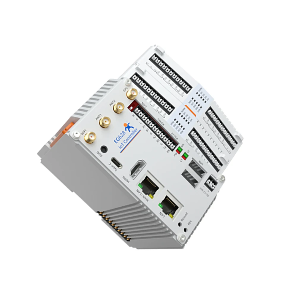 USR-EG628-ETH Controlador IoT expandible Mini computadora industrial para PC con CPU ARM de 64 bits de cuatro núcleos de 2,0 GHz compatible con expansión IO - imagen 2