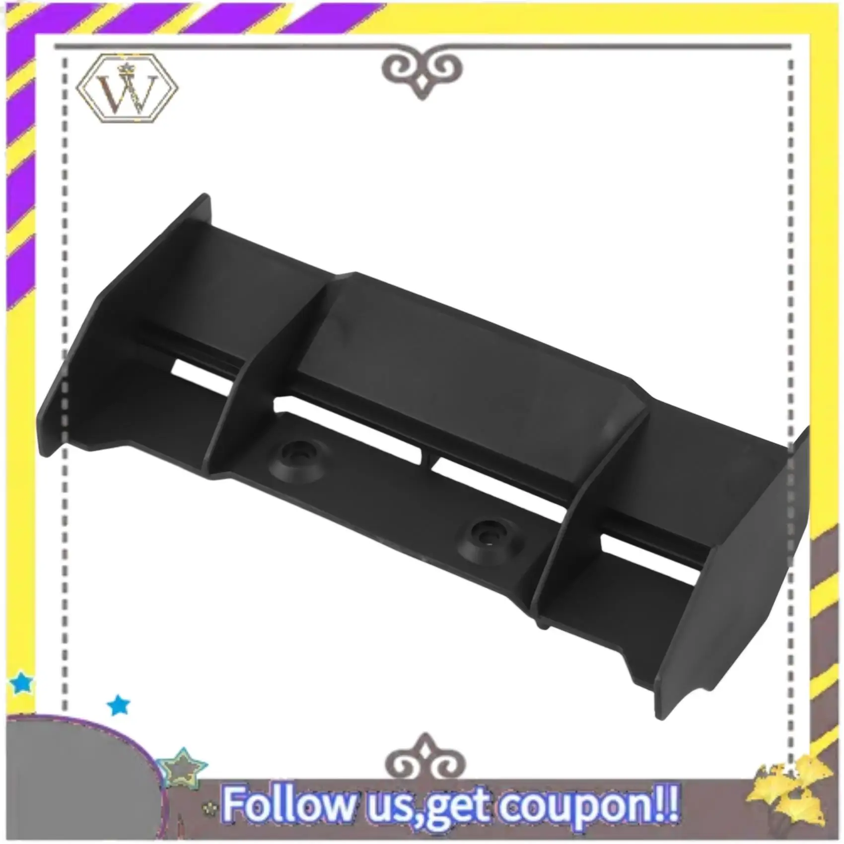 AU33-2 Juego de piezas de coche RC: 1 Juego de conjunto de ala trasera y 1 Juego de postes de carrocería de torres de choque delanteras y traseras - imagen 2