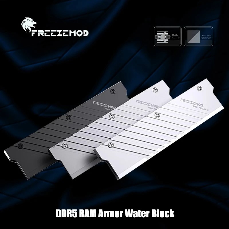 MEO-PMOAB-G, memoria DDR4 DDR5 RAM armadura bloque de agua chaleco de refrigeración soporte GEN 5 memoria disipador de calor, aluminio completo - imagen 5