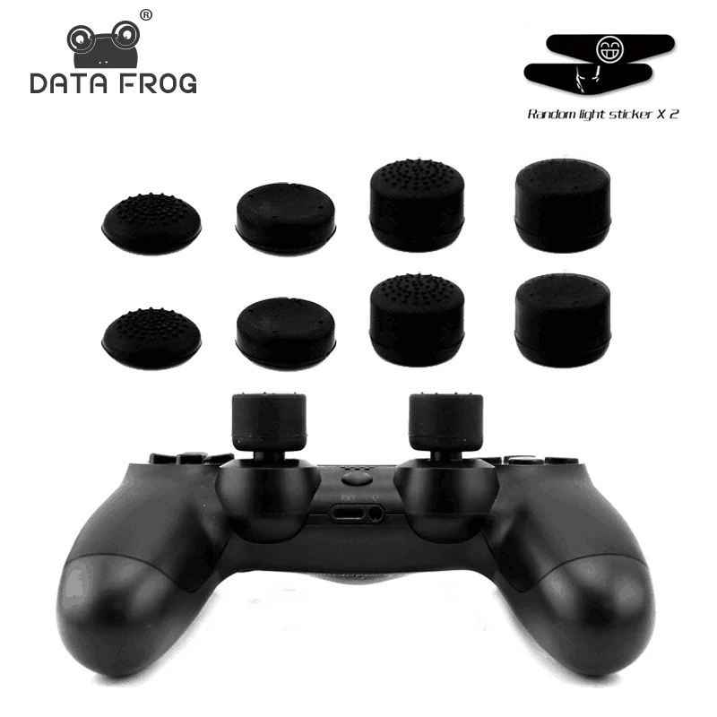DATA FROG-empuñadura de Joystick analógico de silicona, 8 Uds., para Xbox One/S/Series X S/Switch Pro, empuñaduras de pulgar para piezas de PS5/PS4