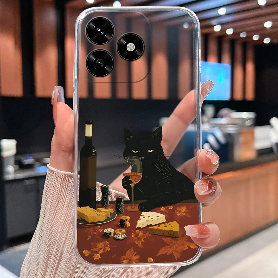 Para Honor X5C Plus 4G Funda de teléfono patrones de diseño de moda suave TPU transparente silicona ligera Funda para Honor X 5c + Shell - imagen 5