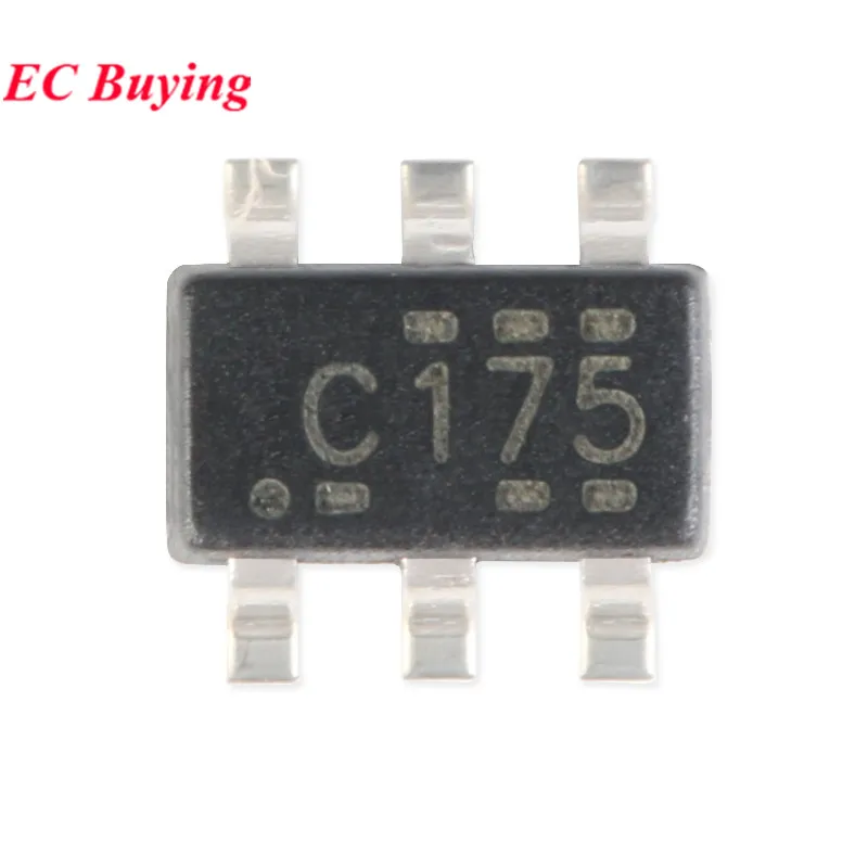 10 UDS-100 Uds SN74LVC2 SN74LVC2G17 SN74LVC2G17DBVR C175 CI75 SOT23 SOT-23-6 Chip lógico de búfer de disparo Schmitt Dual IC - imagen 2