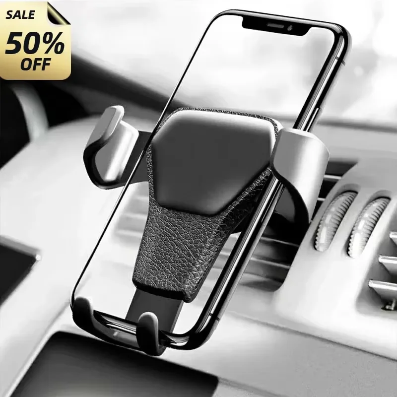 Soporte universal para teléfono de coche con ventilación de aire 360 ° Soporte de clip de rotación para iPhone Samsung Huawei Soporte de teléfono con agarre fuerte para navegación - imagen 4