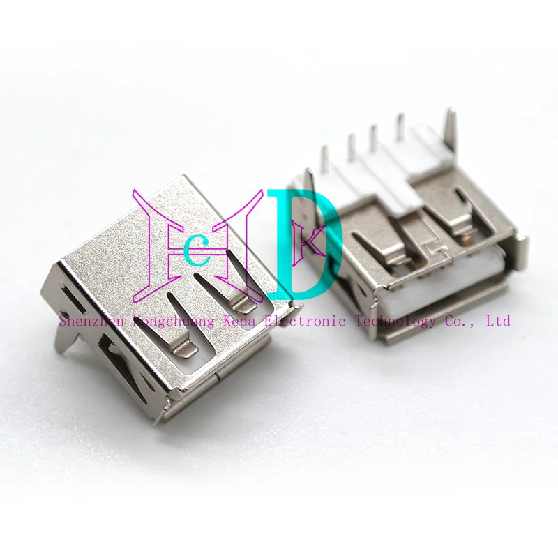 5 uds USB tipo A puerto estándar hembra conectores de soldadura conector PCB USB-A tipo USB-B - imagen 5