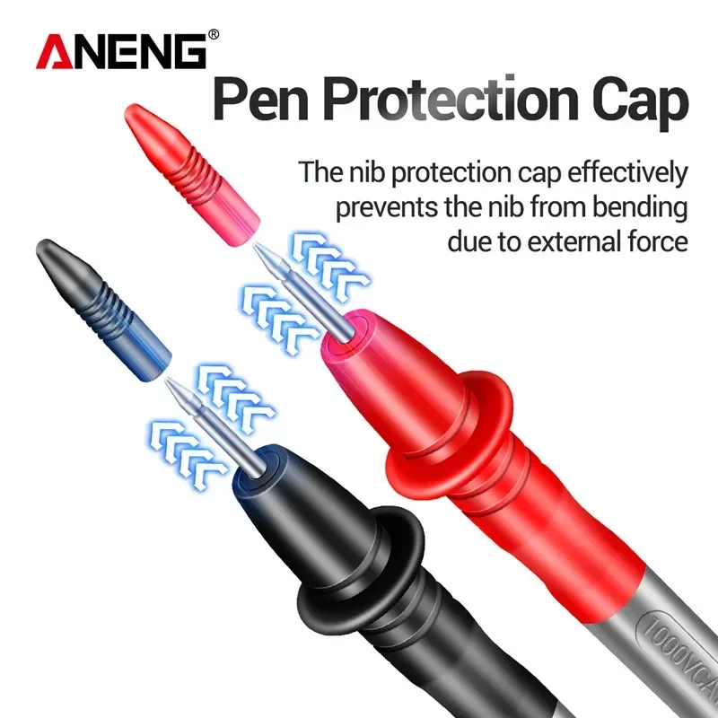 Cable de prueba para multímetro Digital ANENG PT1035 10A 1000V Cable reemplazable multímetro pluma sonda Cable de prueba voltímetro amperímetro accesorio - imagen 3