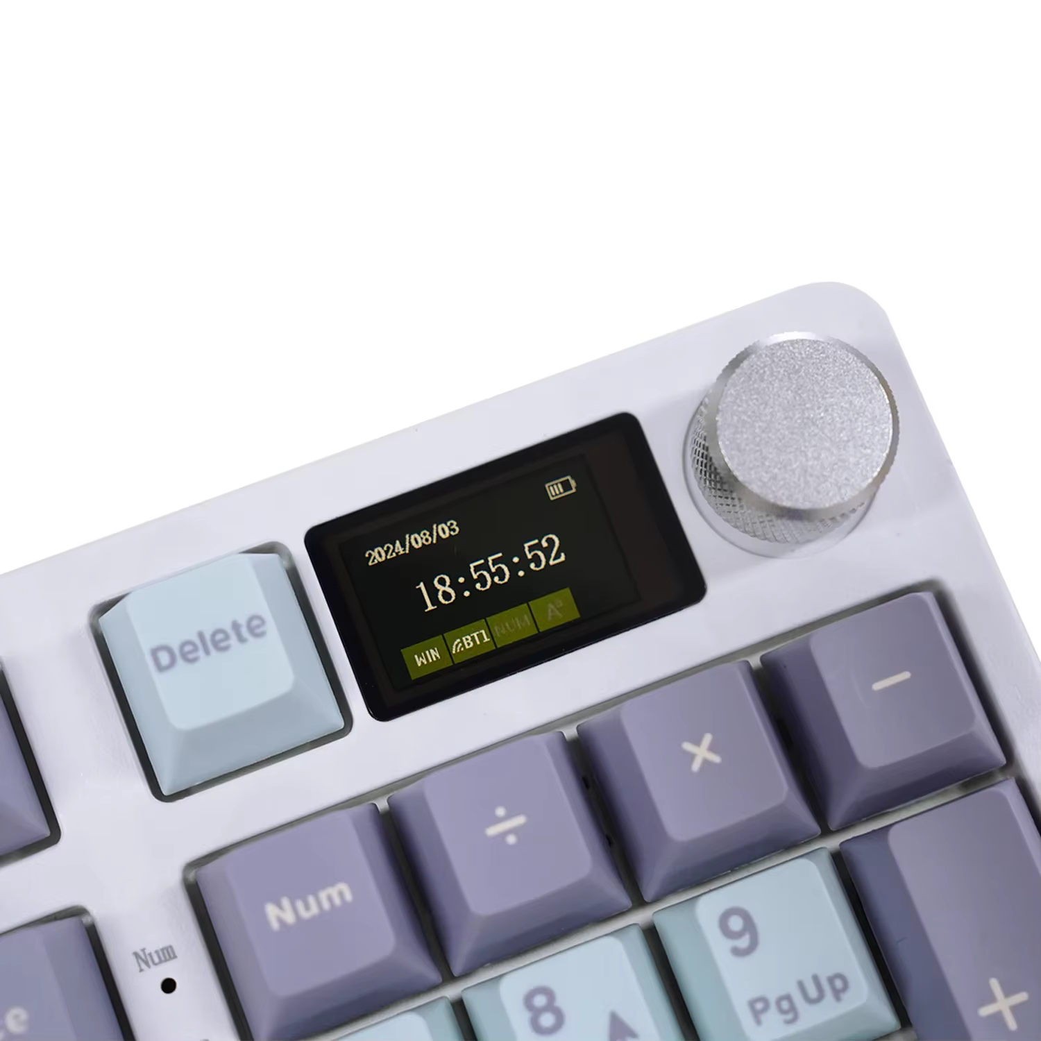 MATHEW TECH KC98 Pro Teclado mecánico intercambiable en caliente RGB Bluetooth tres modos 2,4G/con cable 96 por ciento con perilla y pantalla - imagen 4