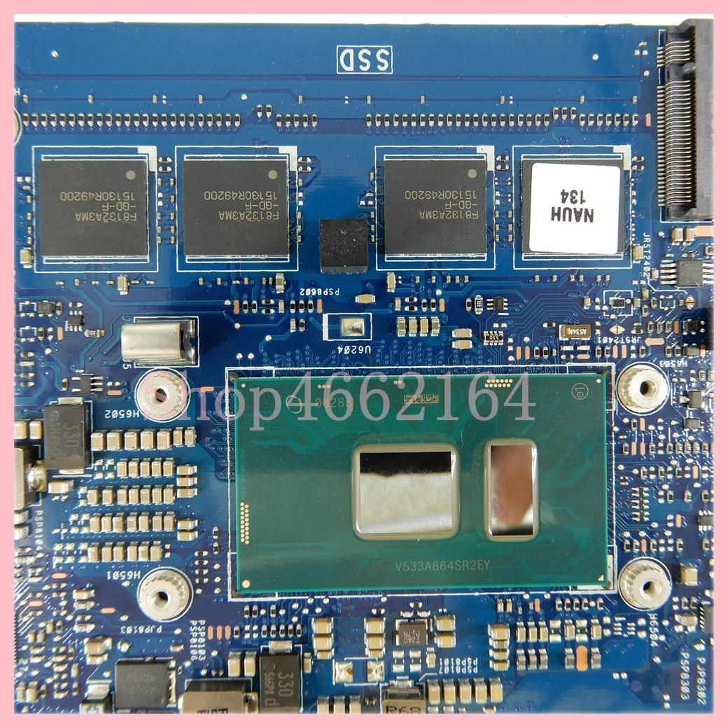 Placa base UX305UA para ordenador portátil Asus ZenBook, con i5-6200U, CPU, 4GB, 8GB RAM, 100% probada, OK, UX305U, UX305UA, U305U - imagen 4