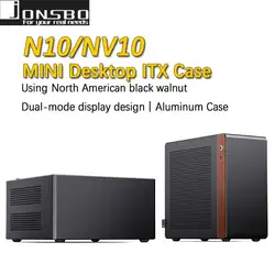JONSBO NV10 N10 ITX Mini Gabinete Escritorio en Aluminio 3,3 mm