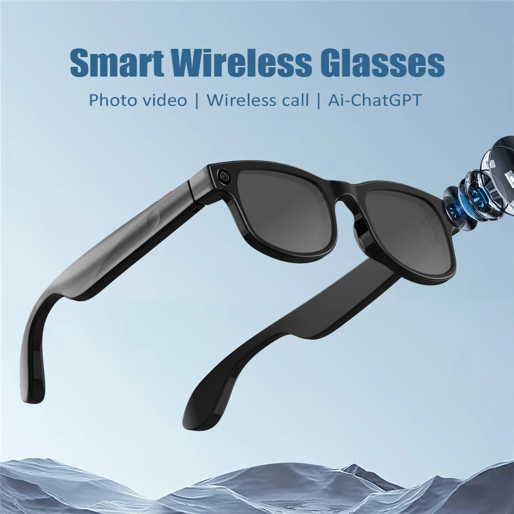 800W HD AI gafas inteligentes cámara grabación de vídeo AI traducir gafas inalámbricas Bluetooth llamada gafas lentes que cambian de Color - imagen 5