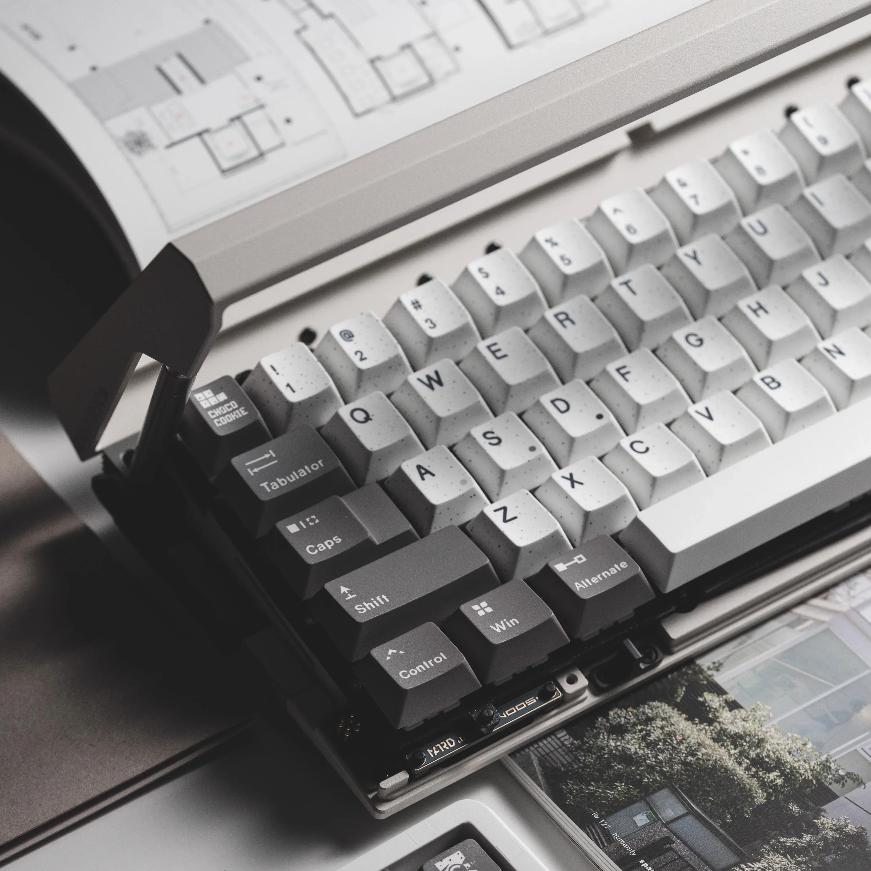 WhirlWind Keycap personalizado blanco profundo Beige sublimación PBT Keycaps perfil de cereza lindo Simple tapa de llave para Wooting 60 MX Switch