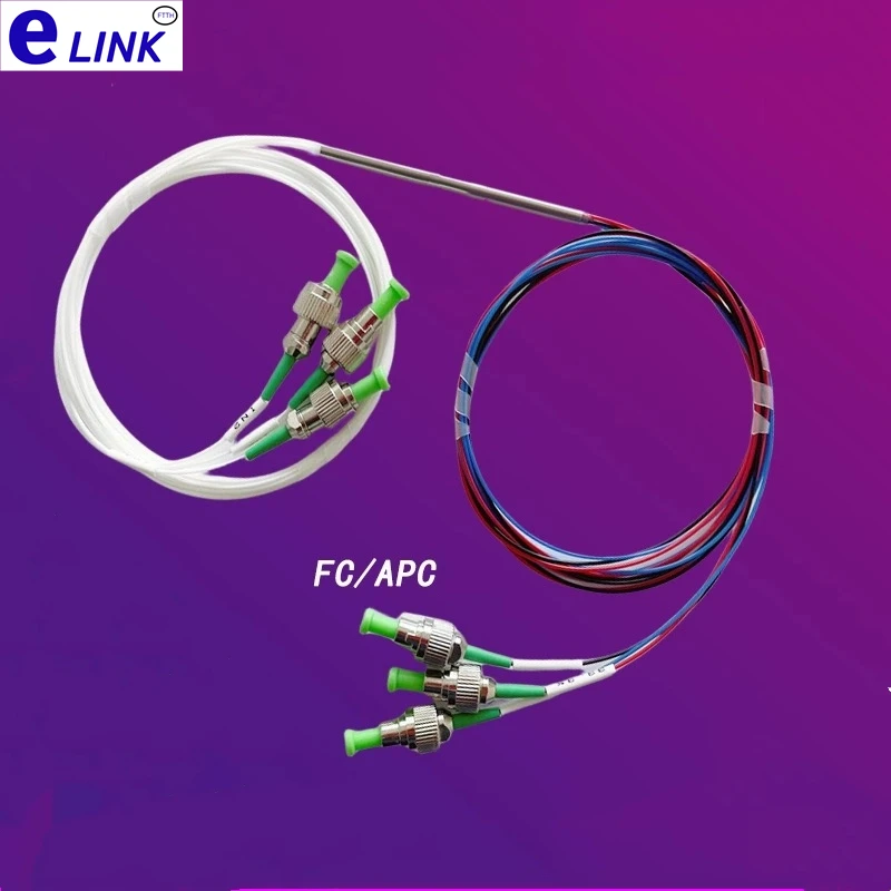 Acoplador de fibra óptica FCAPC, divisor óptico diferencial FA, ventana única, 1310nm, 1550nm, 3x3