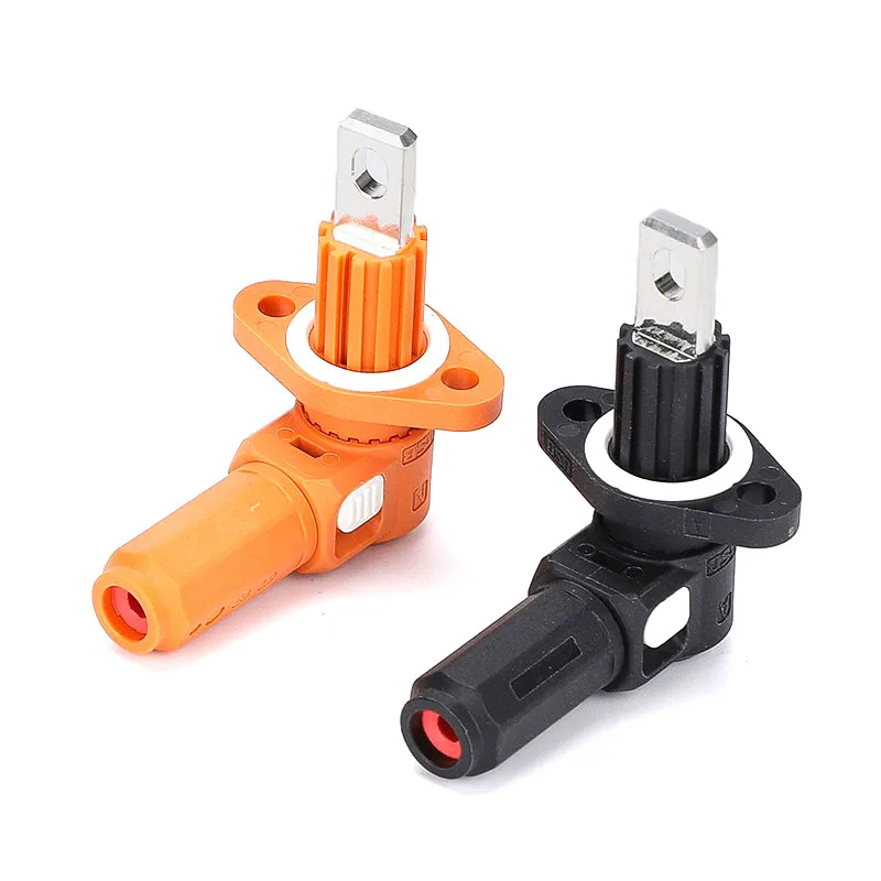 Conector de cobre puro 60A, resistente al agua a través de la pared, Terminal de almacenamiento de energía de alta corriente, enchufe fotovoltaico de batería de litio - imagen 5