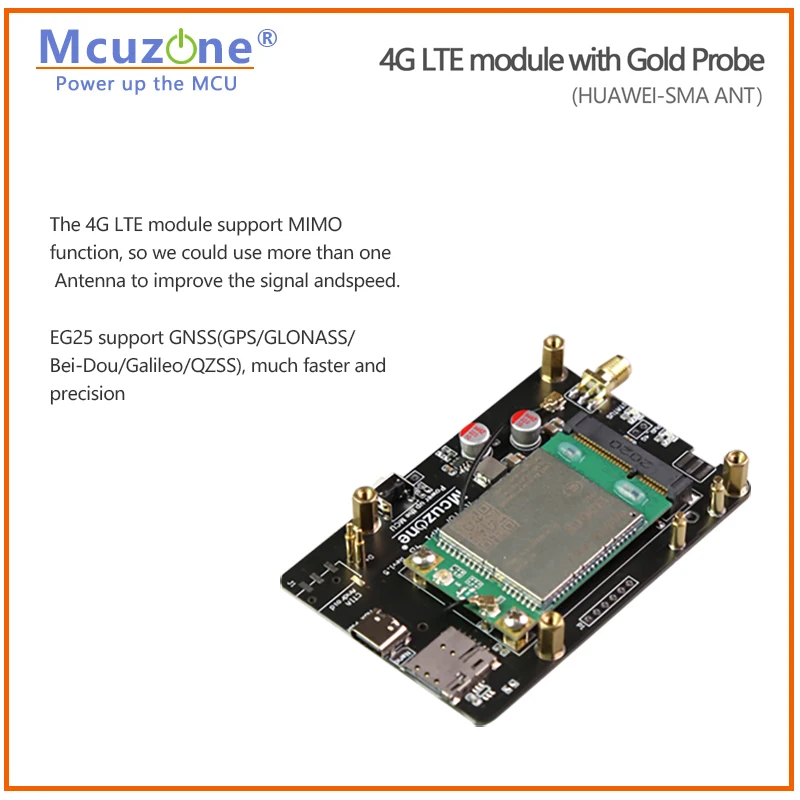 Módulo 4G LTE con USB y sonda de alimentación, sin cable, HUAWEI ME909-821AP V2 Quectel EG25 MQTT Frp openwrt Raspberry Pi 4B SSH - imagen 5