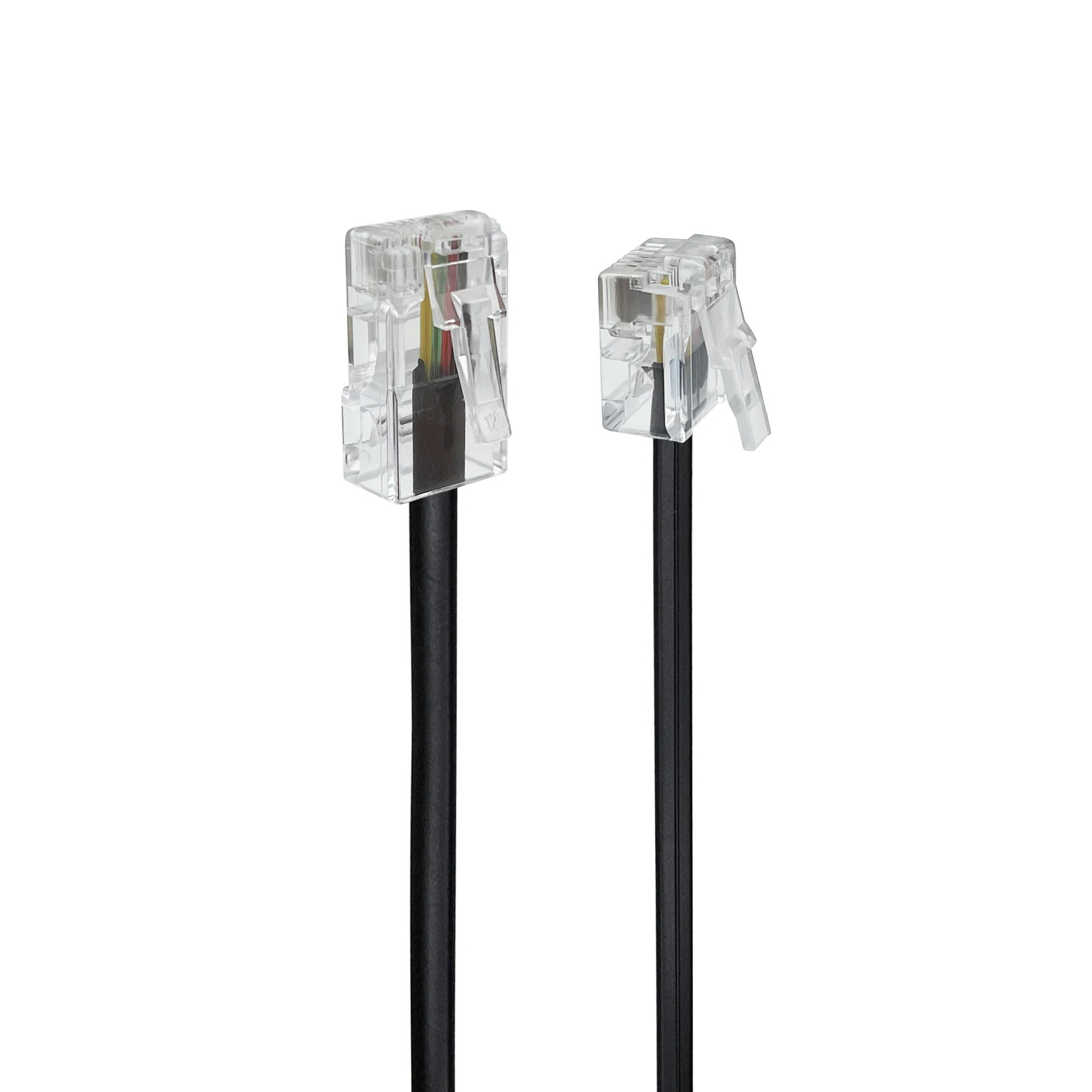 COMNEN RJ11 a RJ45 adaptador Cable de datos teléfono macho a macho Cable de datos Modular auricular extensión de voz Cable de datos telefónico - imagen 5