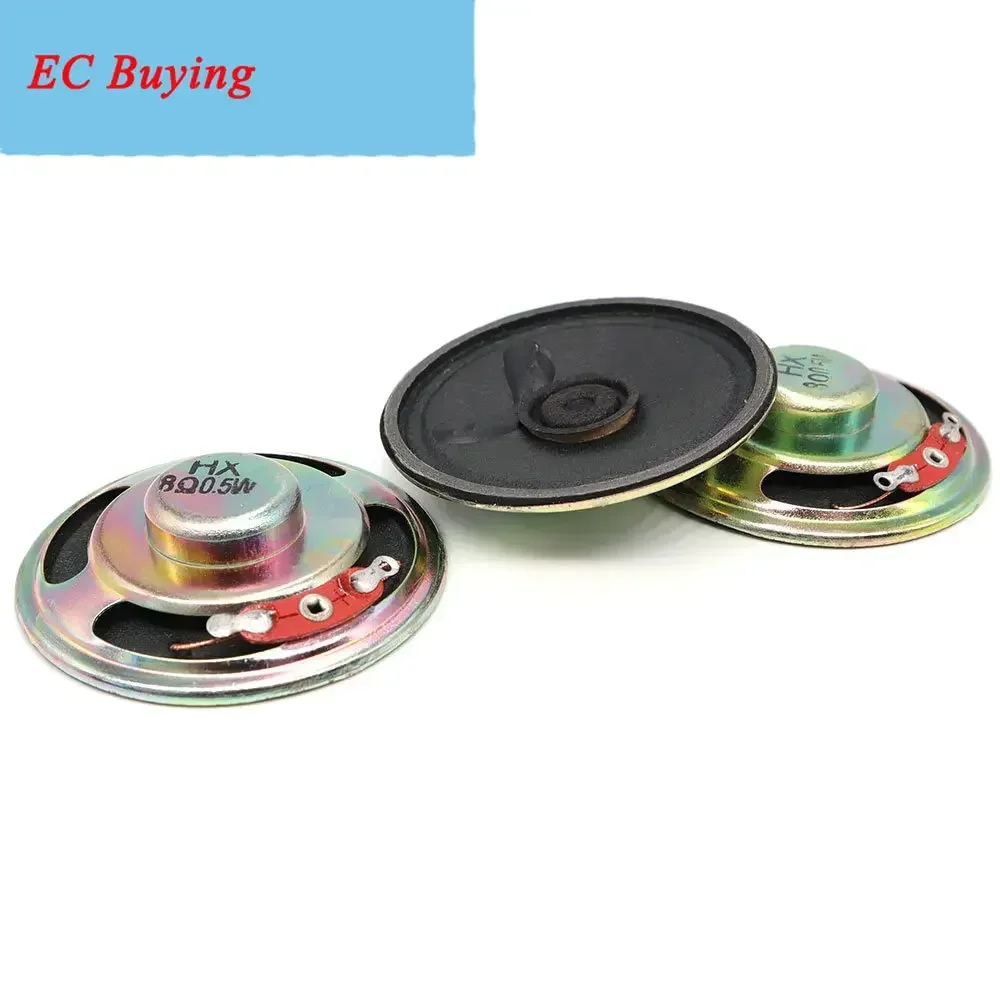 2 unids/lote nuevo altavoz ultrafino 8 Ohm 0,5 vatios 1W 8R altavoz de cono de papel diámetro 50MM 57MM 5,0CM 5,7 CM 8ohm 0,5 W - imagen 3