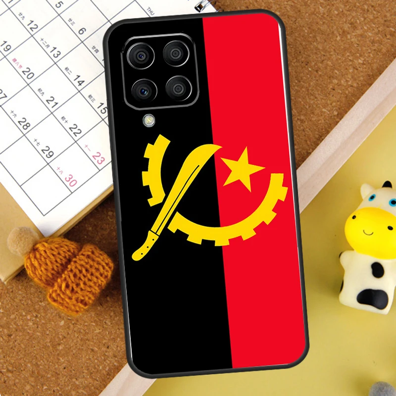Funda con bandera de Angola para Samsung Galaxy M31 M21 M11 M14 M54 M13 M23 M16 M20 M34 M52 M32 M12 M36 M56 M15 M55 - imagen 3