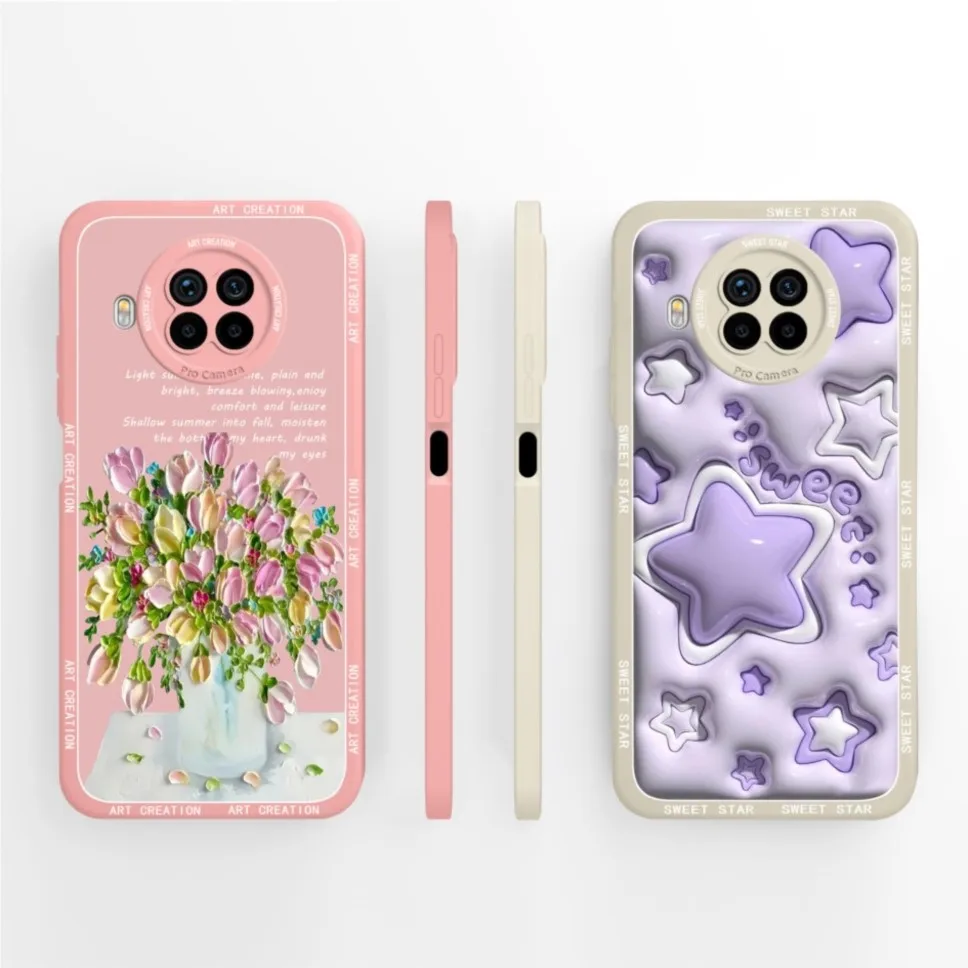 Funda para Redmi Note 9 Pro 5G elegante gato cubierta protectora de silicona líquida para Redmi Note 9Pro 5G Fundas - imagen 4