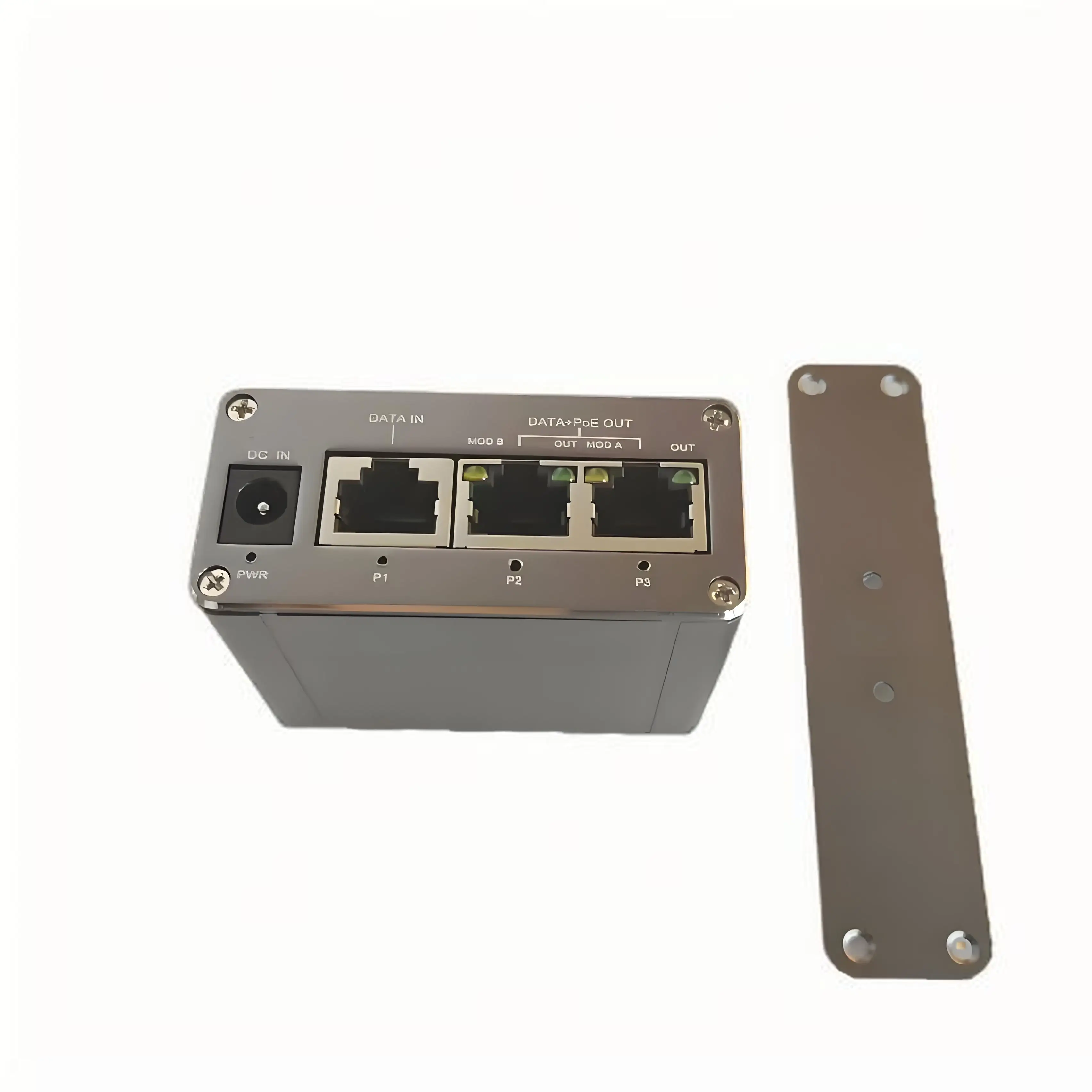 Inyector PoE gigabit de 30W | PoE pasivo de 24 V | caja de aleación de aluminio | 20-36Vdc en | Modo PIN POE A 1236 o modo B 4578 seleccionable - imagen 4