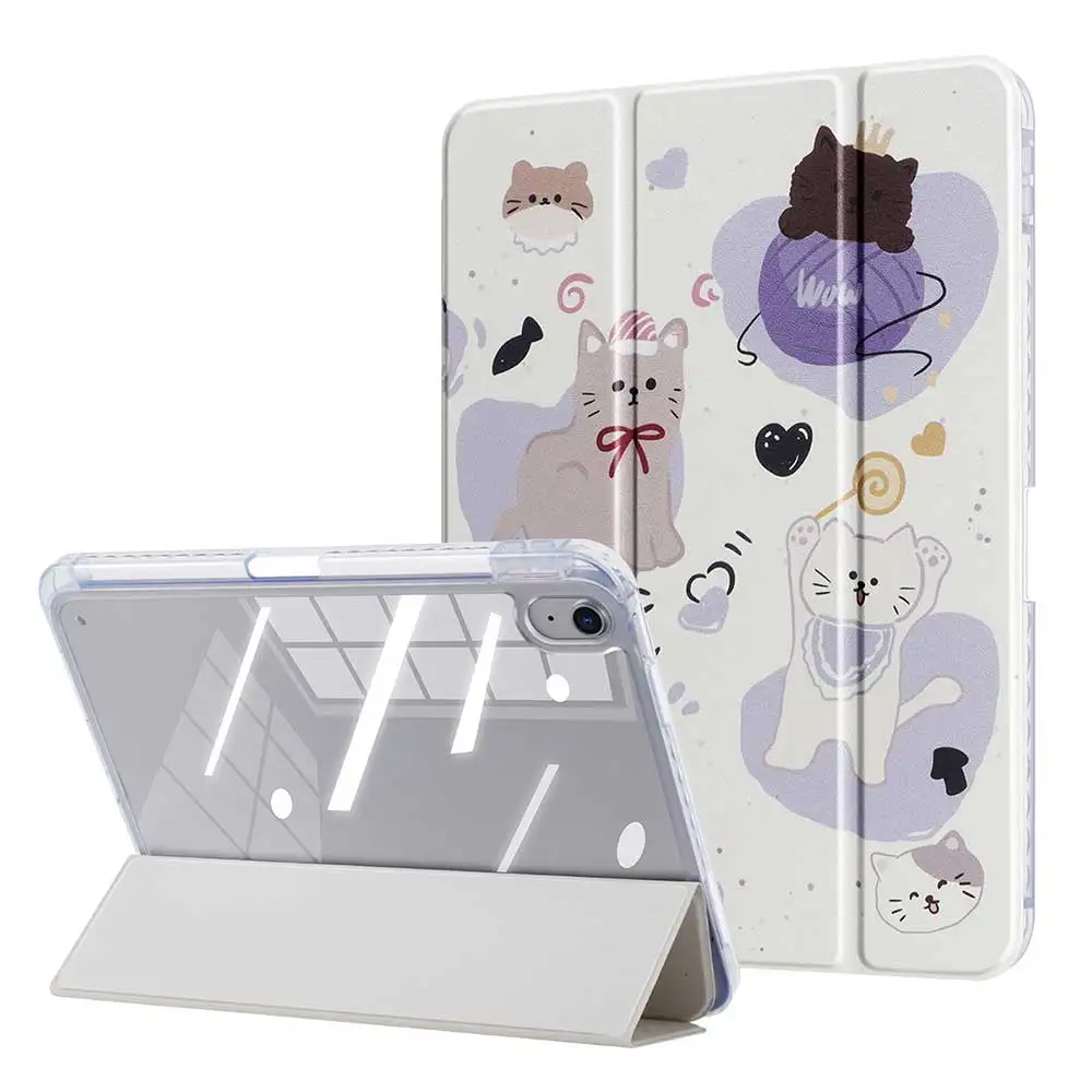 Funda de mesa magnética con flores de 3 pliegues para ipad Mini7 6 iPad 11 10 6 5 Pro11 12,9 13 M2 M4 Air 11 13 5 4 9,7 pulgadas para 10. ° cubierta A16 - imagen 4