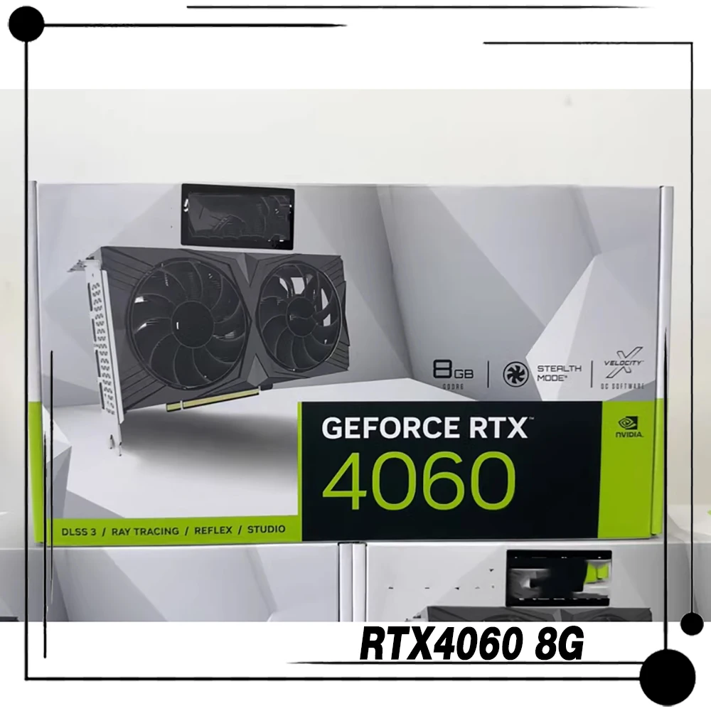 GEFORCE RTX4060 8G para PNY RTX4060 8G VERTO DUAL FAN Control tarjeta gráfica independiente de escritorio - imagen 2
