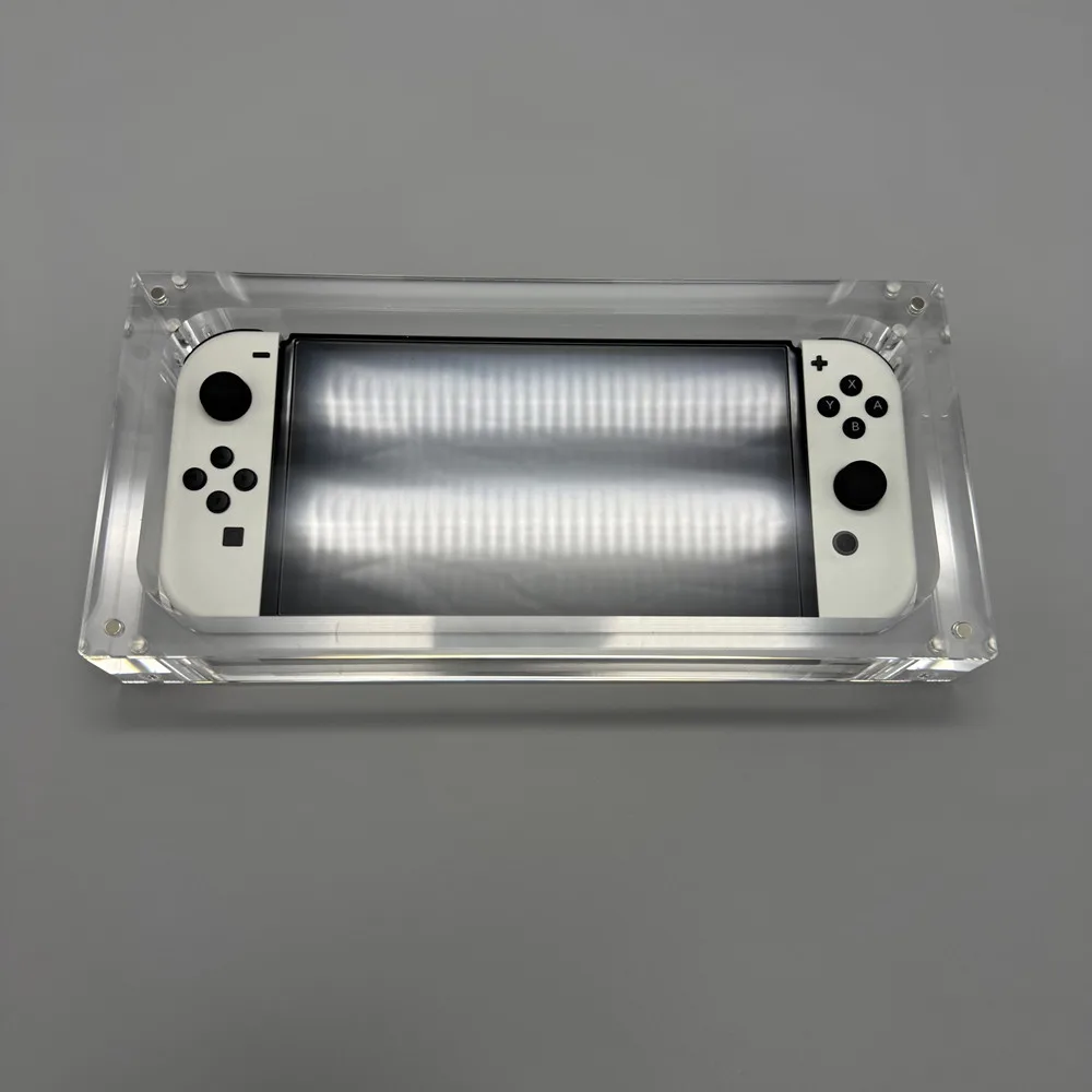 Caja de almacenamiento de consola con cubierta magnética acrílica de alta transparencia para Nintendo Switch OLED - imagen 3