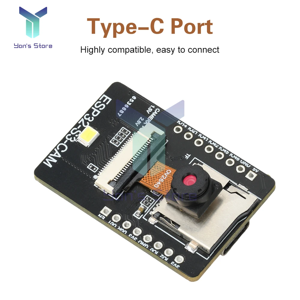 ESP32-S3-CAM Módulo de visión AI Placa de desarrollo WiFi BT con detección facial y reconocimiento de color - imagen 2