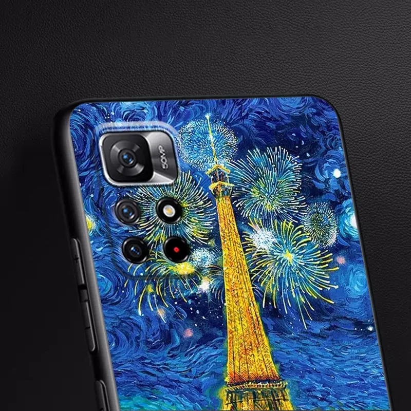 Funda divertida de Van Gogh Cafe Terrace Starry Poco F6 Pro, para Xiaomi Poco X3, NFC, X6, X4, X5, 5G, M4, M5, F3, F4, F5, 14, 13T Pro - imagen 5