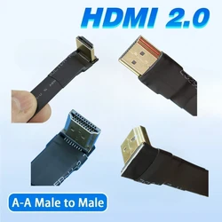 ADT Extensión HDMI 2.0 tipo A plana en ángulo, 4K 60 Hz
