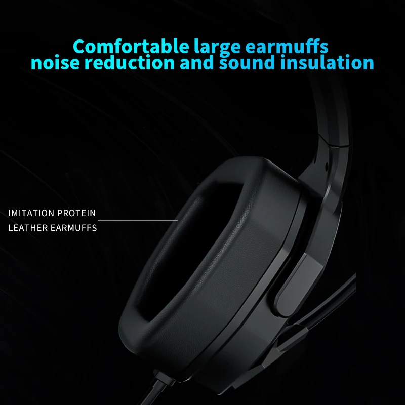 XIBERIA V13 Auriculares para juegos para PC/PS4/Xbox/Switch, auriculares con cable 7,1 para jugadores con micrófono ENC USB/3,5 mm - imagen 5