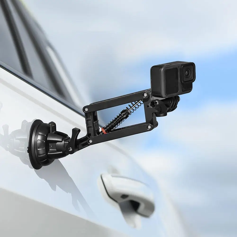 Soporte de cámara antivibración, estabilizador de soporte del eje Z para DJI OSMO Pocket 3/Insta360 X4, accesorio de cámara, soporte con ventosa para coche - imagen 5