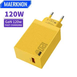 Cargador USB GaN Carga Rápida para iPhone Samsung Xiaomi Pared UE