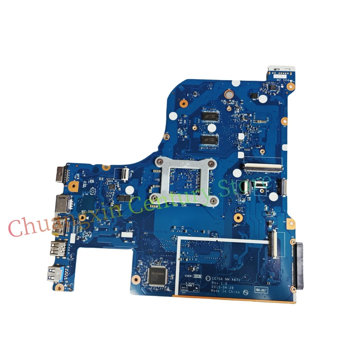 Adecuado para Lenovo G70-35 CG70A placa base de computadora portátil NM-A671 con CPU E1-6010 A4-6210 A6-6310 A8-6410U GPU R5 M330 100% probado - imagen 2
