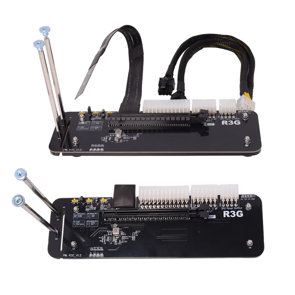 R43SG M.2 M-key a PCIE 3,0/4,0 x4 ordenador portátil soporte de tarjeta gráfica externa para M.2 NVME Host tarjeta de expansión base gráfica - imagen 3