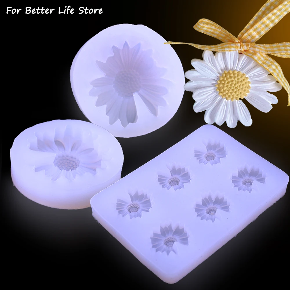 Molde de silicona suave para colgante de cera, decoración de jabón de flores, aromaterapia, transparente, 3D, para una vida mejor, 1 unidad