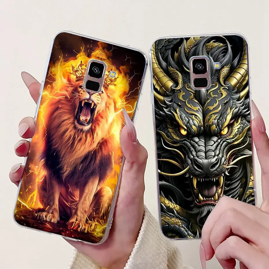 Nuevo diseño de funda de teléfono para Samsung Galaxy A8 + A8 (2018) A730F A530F, funda trasera transparente de TPU para Samsung A8 Plus, fundas de silicona suave - imagen 5