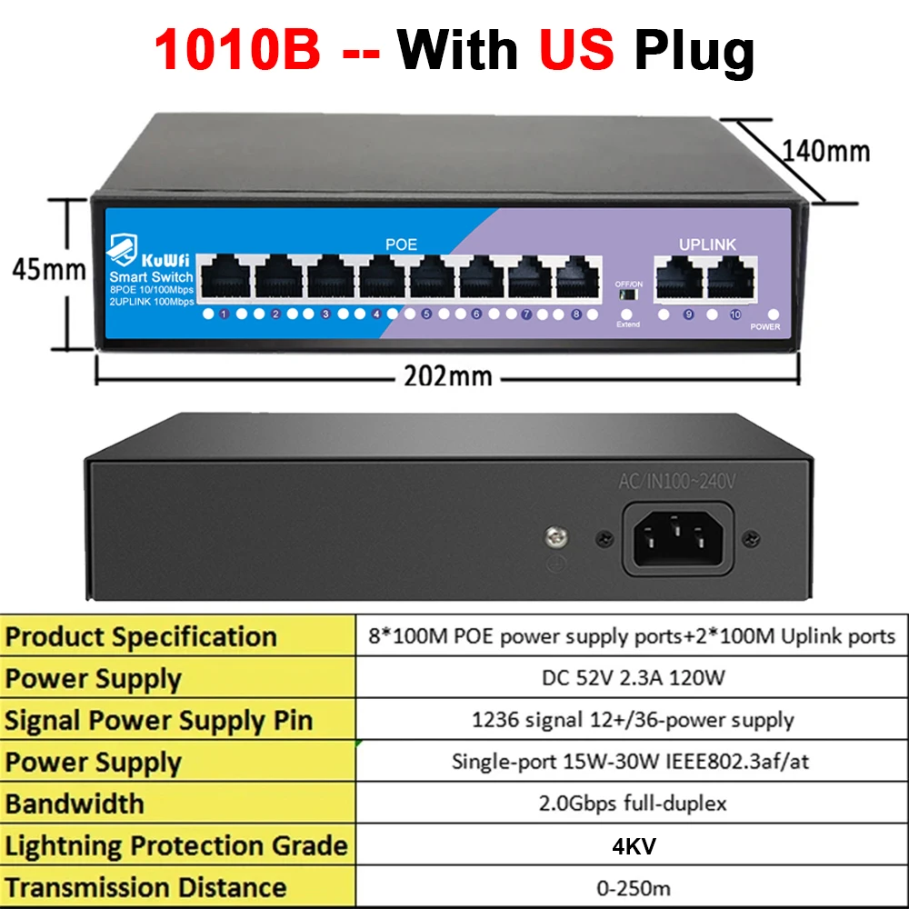 1010B with US Plug