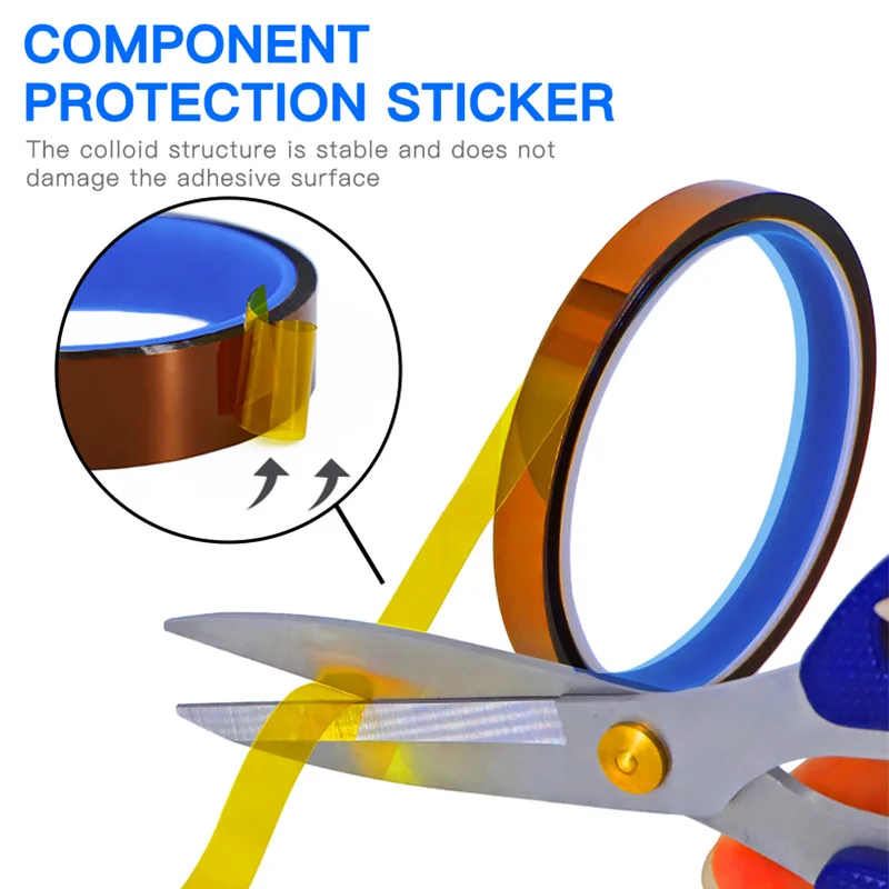 Cinta electrónica mecánica resistente a altas temperaturas para reparación de teléfonos móviles, placa de circuito PCB de 35m, cinta de protección de litio - imagen 2
