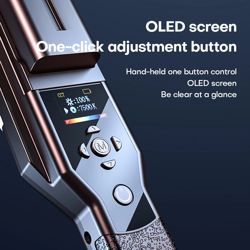 Kit de palo de luz LED de 22W, varita de luz de vídeo RGB de mano, regulable, 3000K ~ 6000K, para YouTube y estudio de fotografía - imagen 5