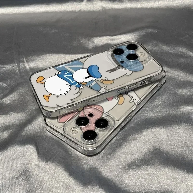 Pareja Pato Donald Mickey Minne funda para Samsung Galaxy S25 S24 Ultra S23 FE S21 S22 Plus A55 A15 A54 5G A16 A35 A25 A56 A36 A26 - imagen 2