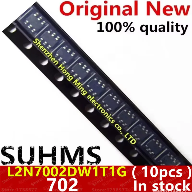 (10 piezas) 100% nuevo L2N7002DW1T1G 2N7002DW 2N7002 702 SOT-363