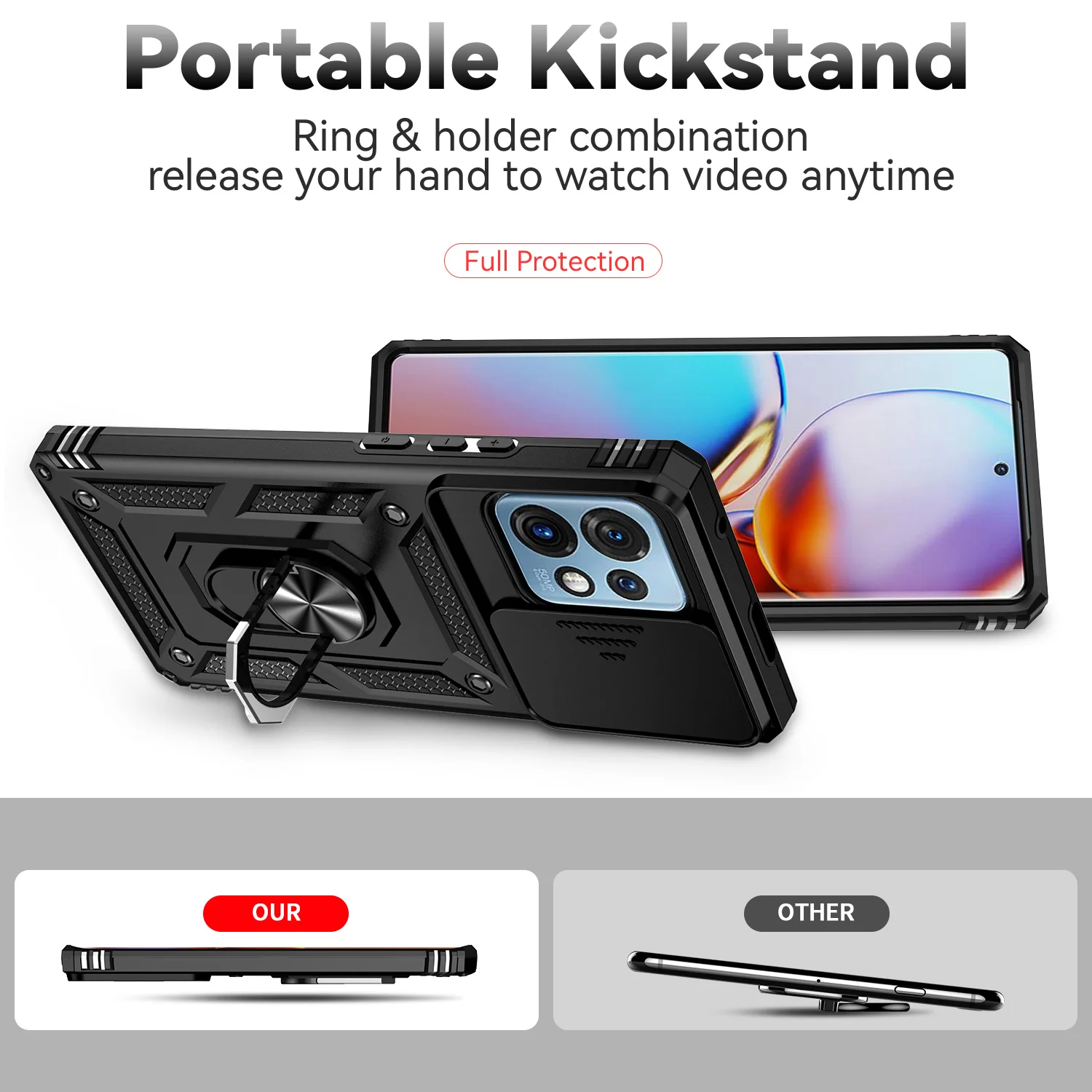 EdgePlus-funda de lujo con anillo magnético para Motorola X40 Pro, X40Pro, soporte para teléfono, Moto X40 Pro Edge Plus 2023 - imagen 4