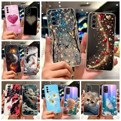 Para Oppo A74 5G funda CPH2197 CPH2263 nueva funda pintada de lujo funda de teléfono de silicona suave para Oppo A74 A 74 OppoA74 5G Fundas Coque