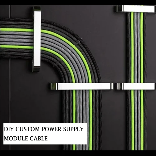 Línea de tejido PSU personalizada para ordenador de escritorio, Kit de Cable de módulo de fuente de alimentación, placa base de 24 Pines, GPU de 2x8 pines (6 + 2),CPU de 2x8 pines (4 + 4)