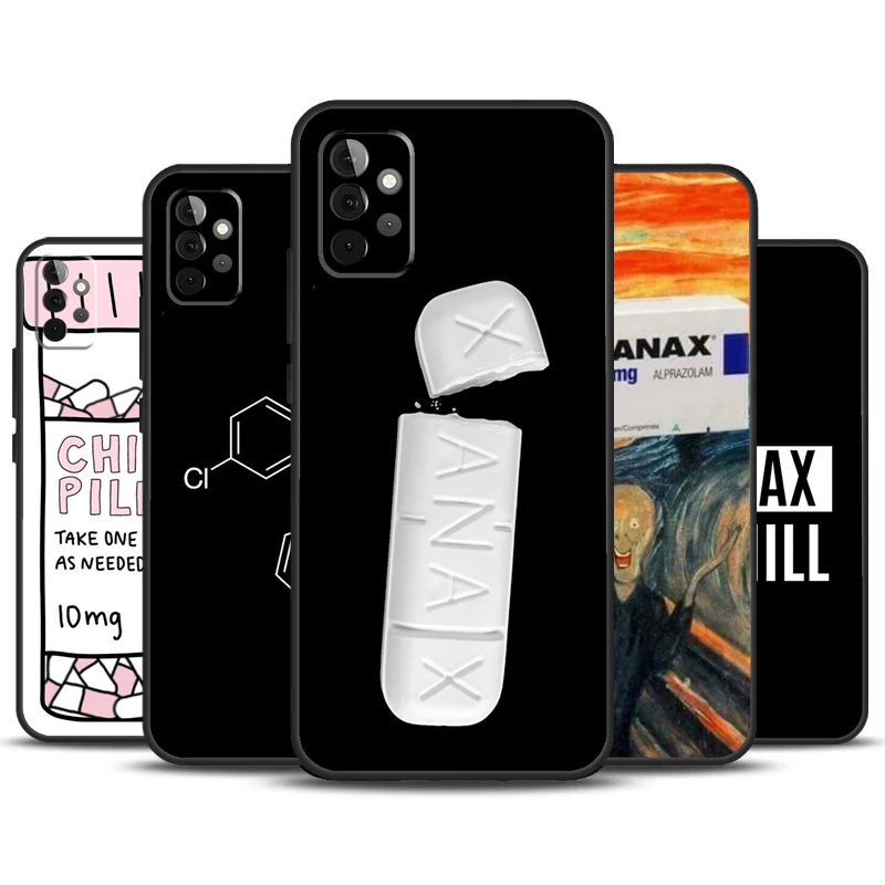 XANAX funda de teléfono para Samsung Galaxy A12, A32, A52, A14, A24, A34, A54, A53, A33, A13, A15, A25, A71, A51
