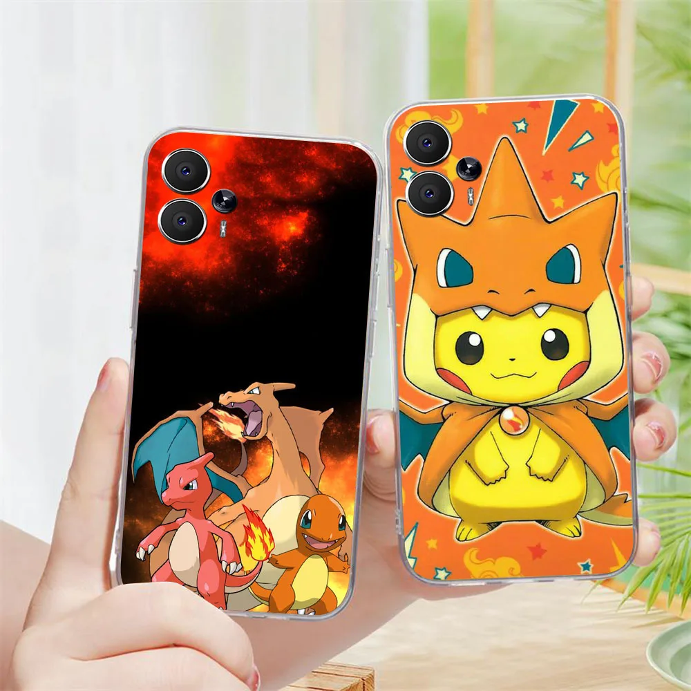 BD-51 Pokemon funda transparente para Moto G13 E6I E22 G82 G40 G10 G200 E22I E6S E30 G23 E40 Edge 20 S30 potencia de fusión - imagen 4