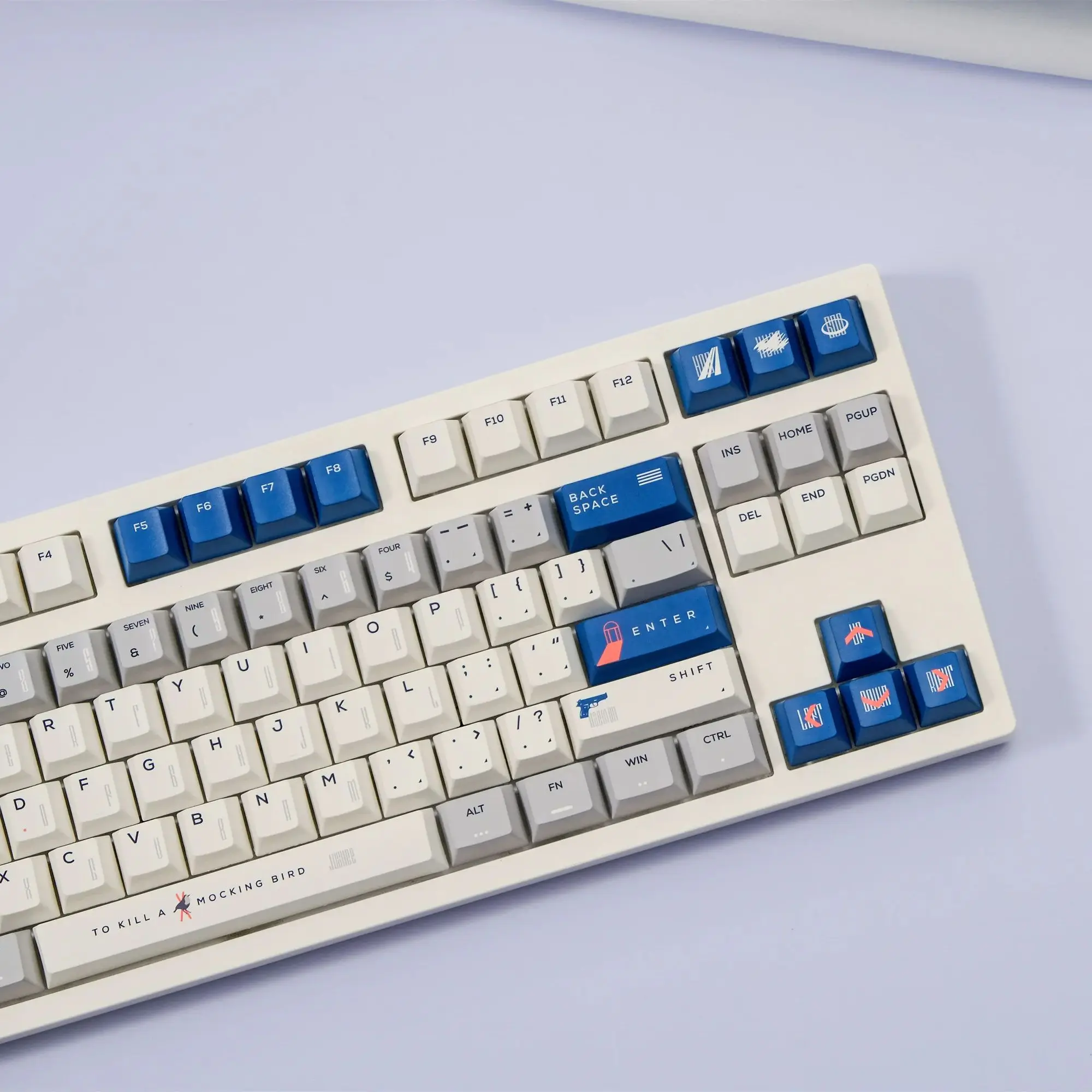 Juego de teclas GMK Bluebird, 151 teclas, Material PBT, perfil Cherry para teclado mecánico MX Switch 61/64/68/75/84/87/96/98/104 - imagen 2