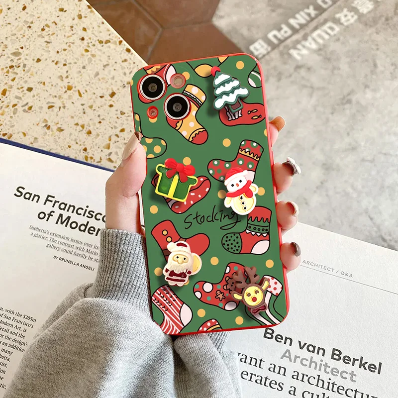 Funda 3D de árbol de Papá Noel para Honor, X8A, X8, X7A, X7, X6, X9, X6A, X7B, X8B, X9B, X6S, 9X, 10i, 50, 20, 70, 90, 200, Magic 6, 5, 4 Lite - imagen 4